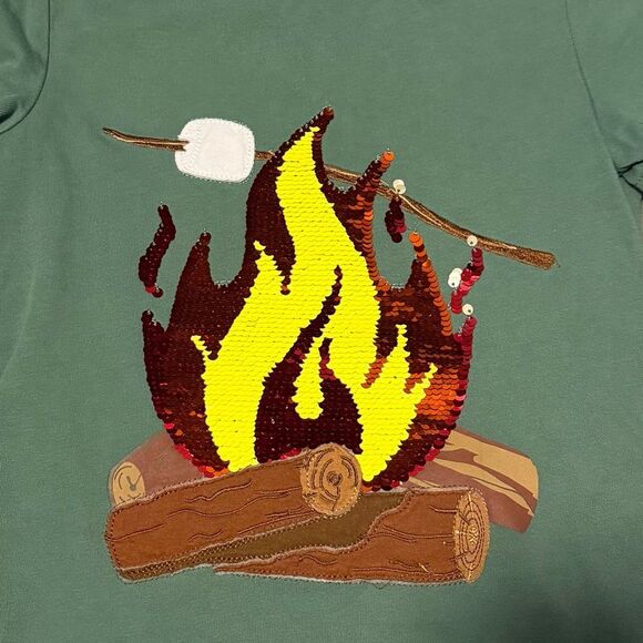Mini Boden Campfire Sequin Shirt - Picture 5 of 5
